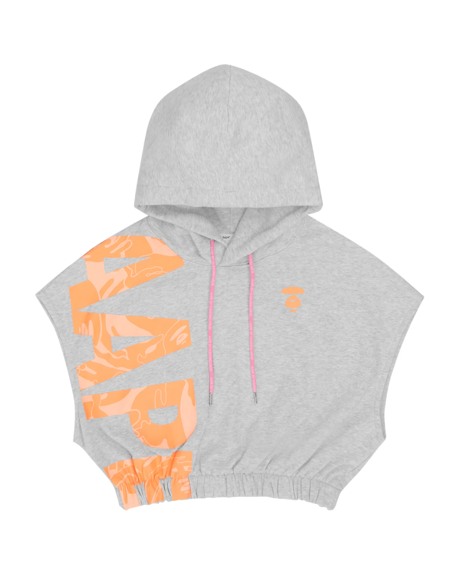 Moonface sleeveless hoodie