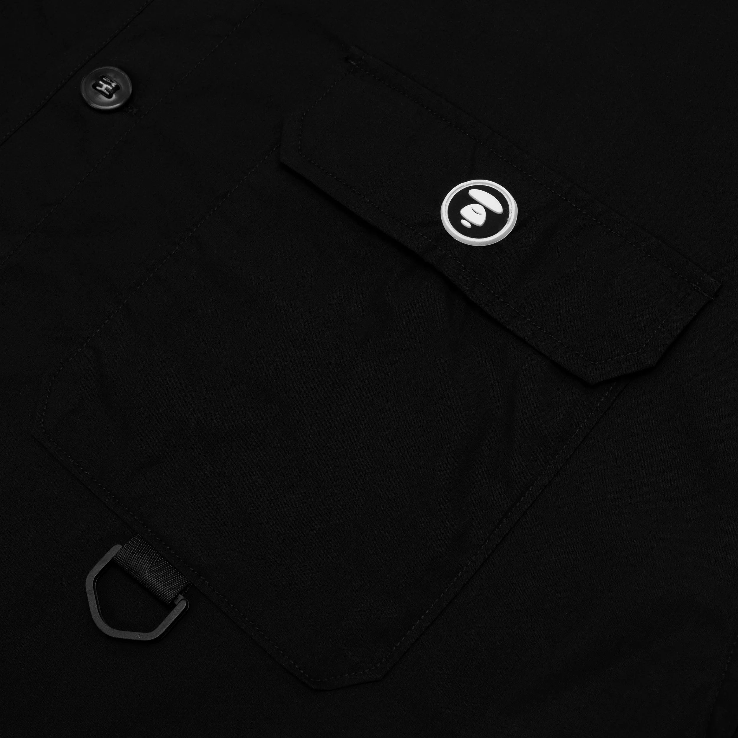Collarless logo shirt - Image 3