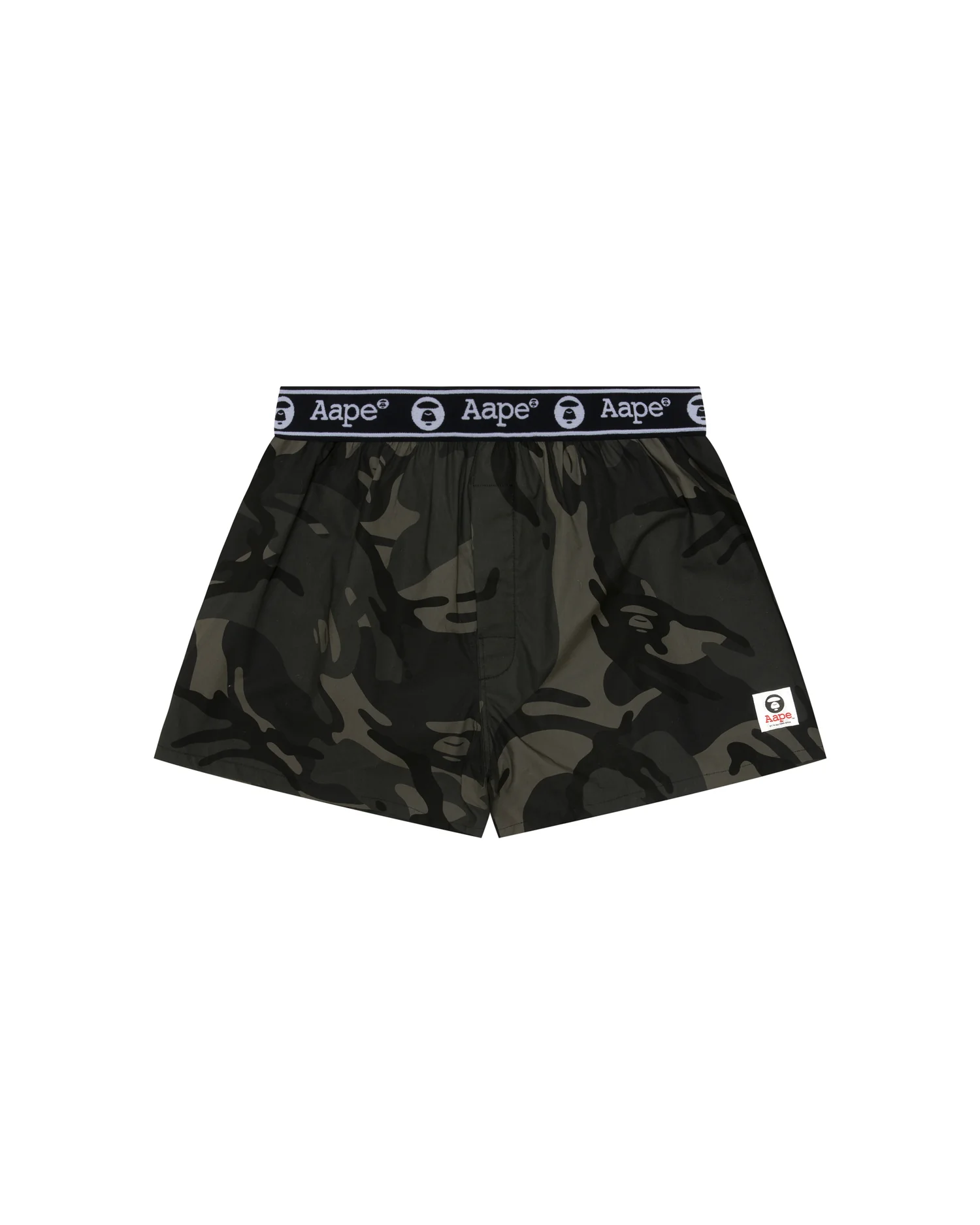 Moonface logo camo print boxer shorts