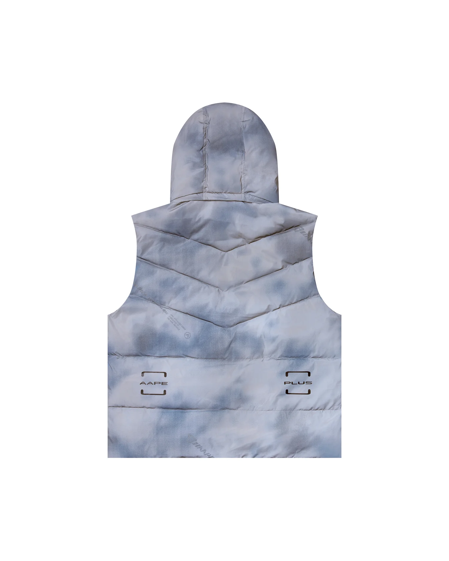 Moonface patch hooded padded vest - Image 2