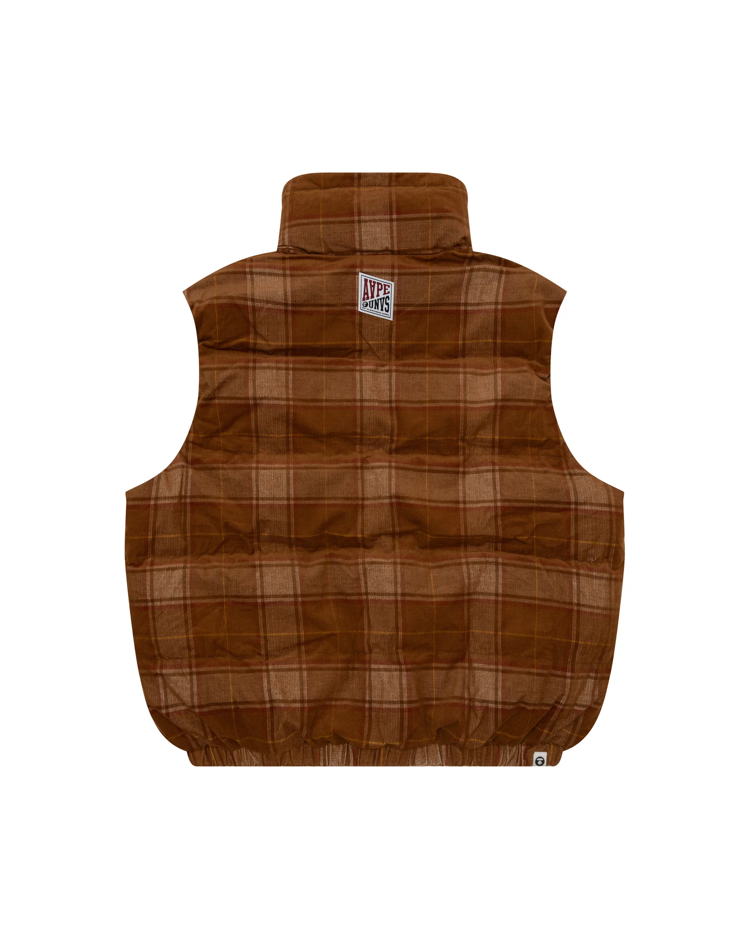 Moonface logo check zip-up vest - Image 2