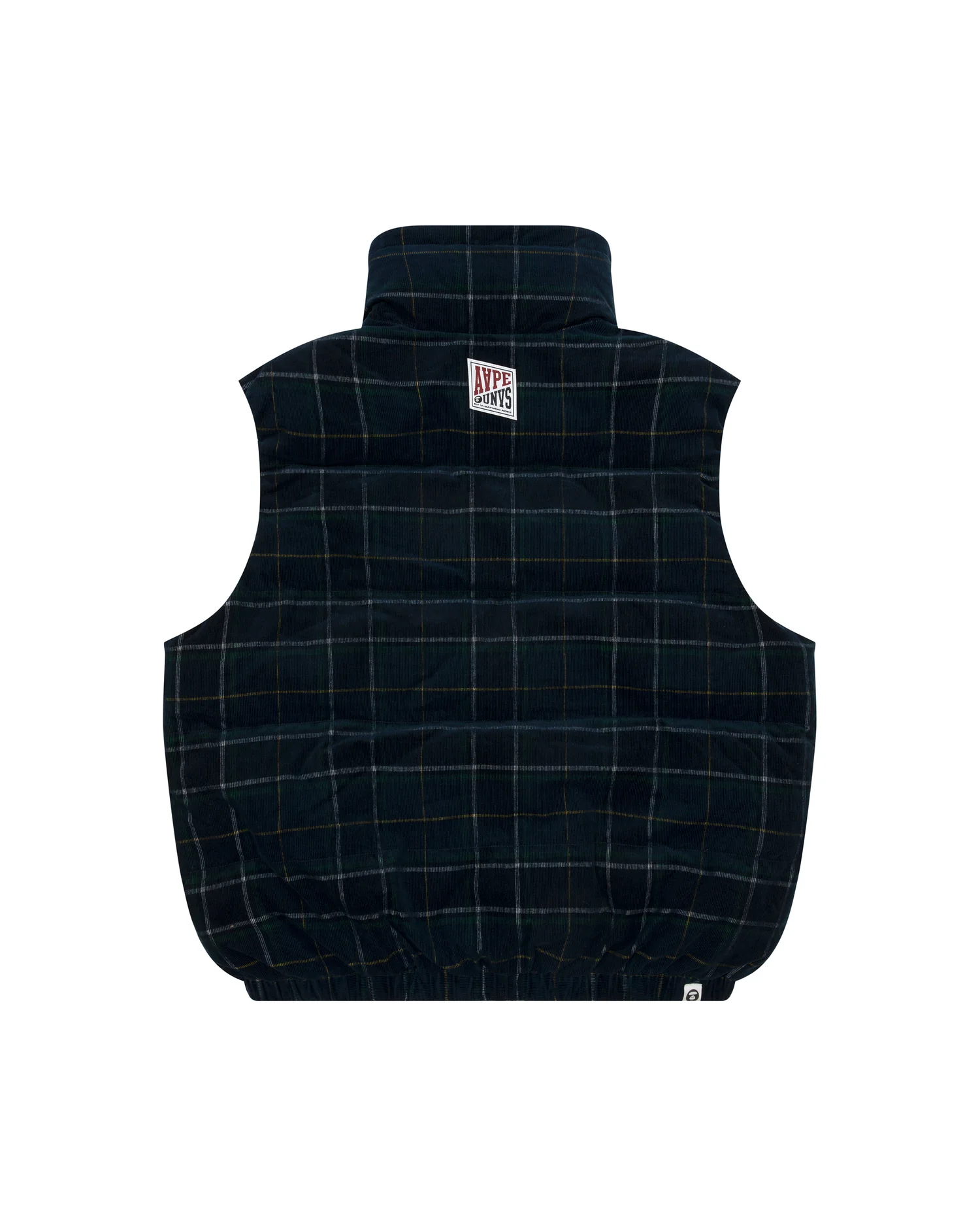 Moonface logo check zip-up vest - Image 9